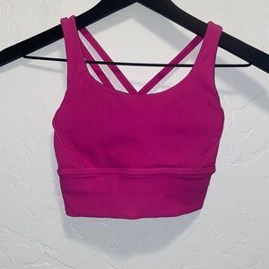 lululemon Energy Longline Ribbed Sports Bra